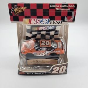 Winners Circle Nascar Tony Stewart Christmas Ornament.  Vintage 2003